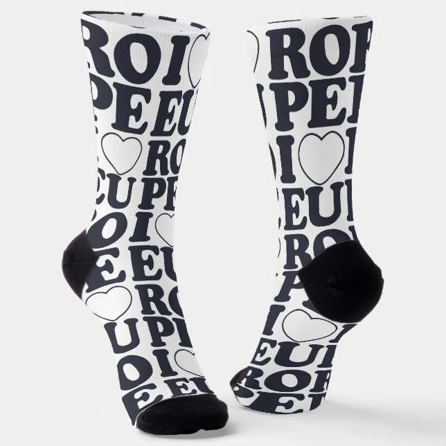 I LOVE EUROPE SOCKS (Angled)
