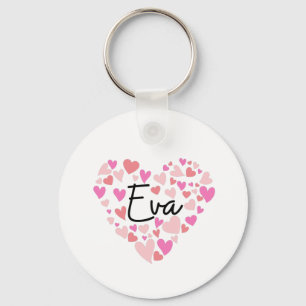 I love Eva Key Ring
