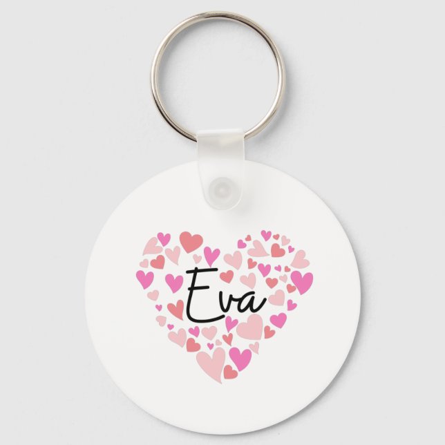 I love Eva Key Ring (Front)