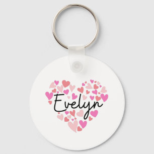 I love Evelyn Key Ring