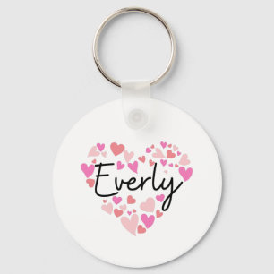 I love Everly ] Key Ring