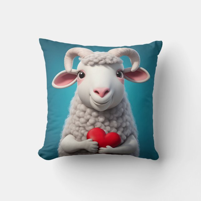 I Love Ewe Cushion (Front)