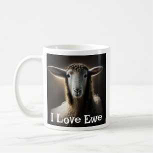 I Love Ewe   Cute Pun Coffee Mug