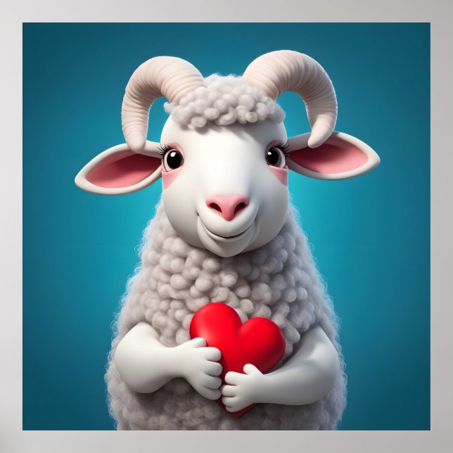 I Love Ewe Poster (Front)