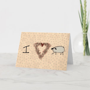 I Love Ewe Valentine's Day Card