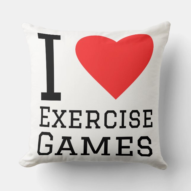 I love exercise games  cushion (Front)