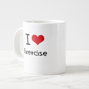 I love Exercise Large Coffee Mug
