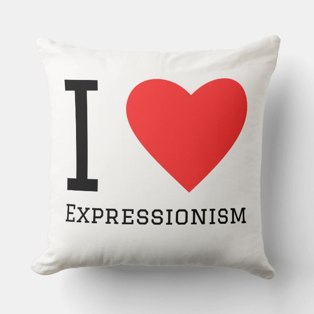 I love expressionism  cushion (Front)