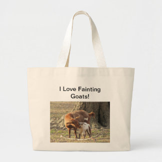 I Love Fainting Goats - Jumbo Tote