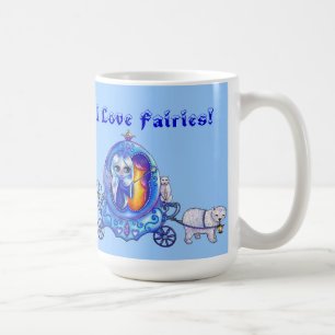 I Love Fairies! Fairy, Bubble Carriage, Polar Bear Coffee Mug