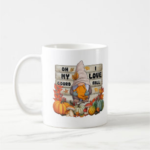 I Love Fall Gnome Personalised Coffee Mug