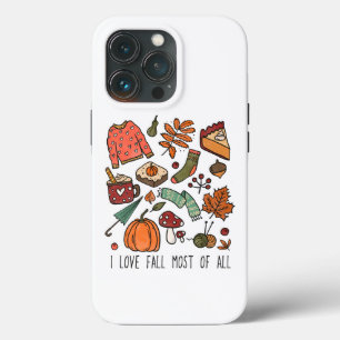 I Love Fall Most of All Autumn iPhone 13 Pro Case