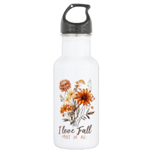I Love Fall Most of All – Autumn Foliage 532 Ml Water Bottle