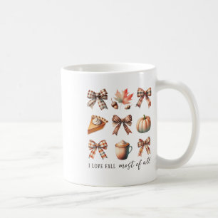 I Love Fall Most Of All Fall Season Thanksgiving Coffee Mug