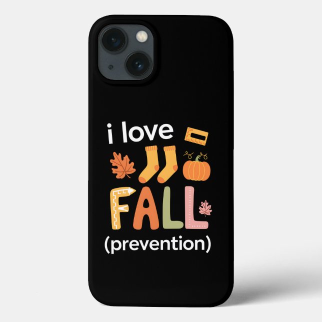 I Love Fall Prevention Case-Mate iPhone Case (Back)