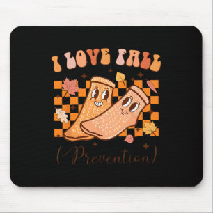 I Love Fall Prevention Fall Thanksgiving Nurse Fal Mouse Pad