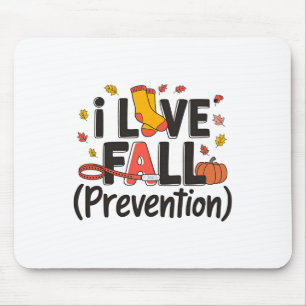 I Love Fall Prevention Nurse Retro Thanksgiving Au Mouse Pad