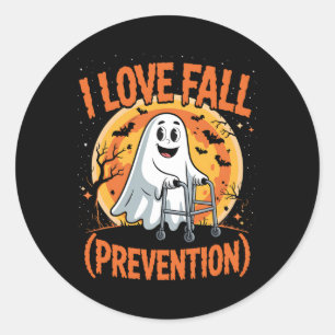 I Love Fall Prevention Physical Therapy Halloween  Classic Round Sticker