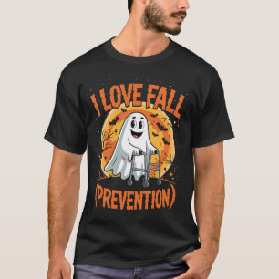 I Love Fall Prevention Physical Therapy Halloween T-Shirt