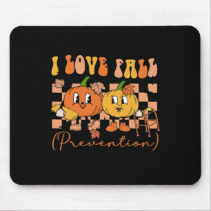 I Love Fall Prevention Physical Therapy Ot Pumpkin Mouse Pad