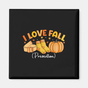 I Love Fall Prevention Socks Thanksgiving Physical Magnet