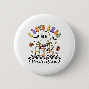 I Love Fall Prevention Thanksgiving Physical Thera 6 Cm Round Badge