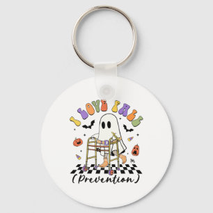 I Love Fall Prevention Thanksgiving Physical Thera Key Ring