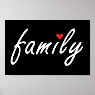 I love family poster