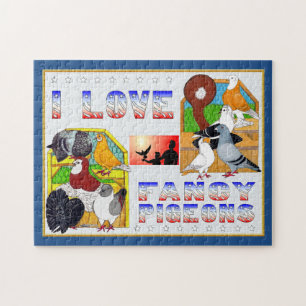 I Love Fancy Pigeons! Jigsaw Puzzle