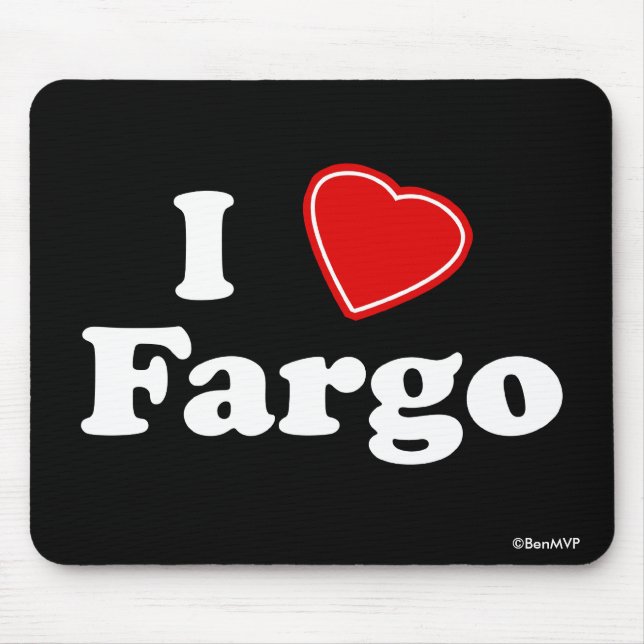 I Love Fargo Mouse Pad (Front)