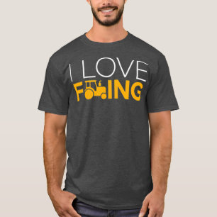 I love Farming Slogan Design for Patriotic T-Shirt
