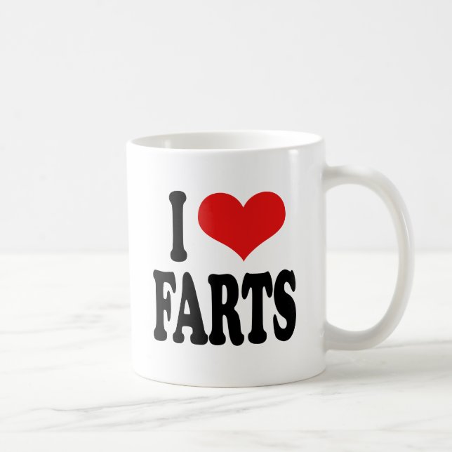I Love Farts Coffee Mug (Right)