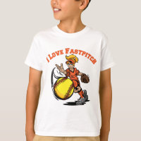 I Love Fastpitch, orange