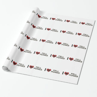 I Love Fell Ponies: "I Heart Fell Ponies" Wrapping Paper