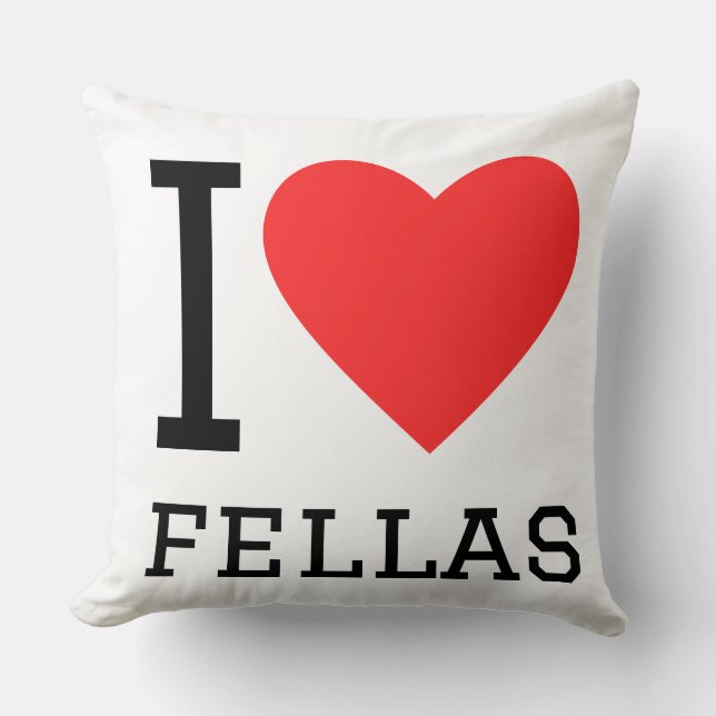 I love fellas cushion (Front)
