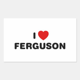 I Love Ferguson Missouri Rectangular Sticker