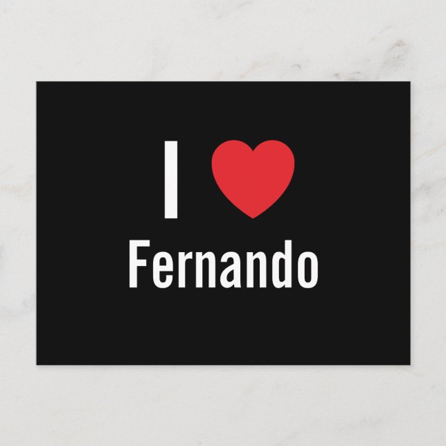 I love Fernando Postcard (Front)