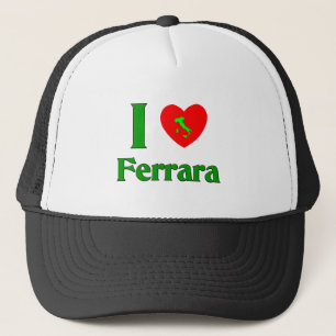 I Love Ferrara Italy Trucker Hat