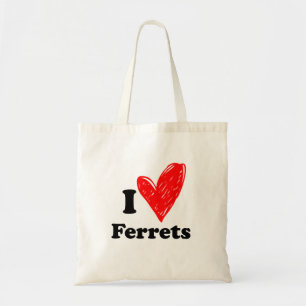 I love Ferrets Tote Bag