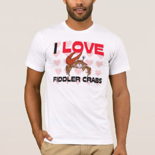 I Love Fiddler Crabs T-Shirt