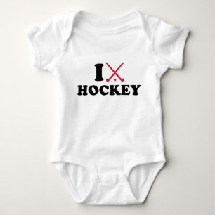 I love Field hockey Baby Bodysuit