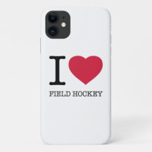 I LOVE FIELD HOCKEY iPhone 11 CASE