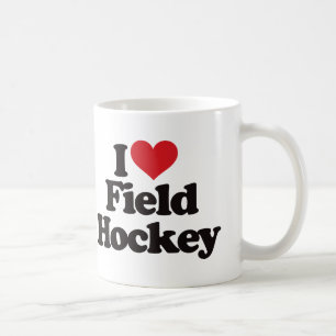 I Love Field Hockey Coffee Mug