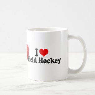 I Love Field Hockey Coffee Mug