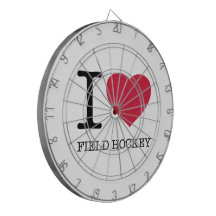 I LOVE FIELD HOCKEY DARTBOARD