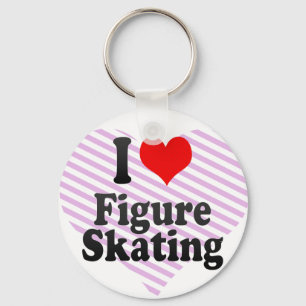 I love Figure Skating Key Ring