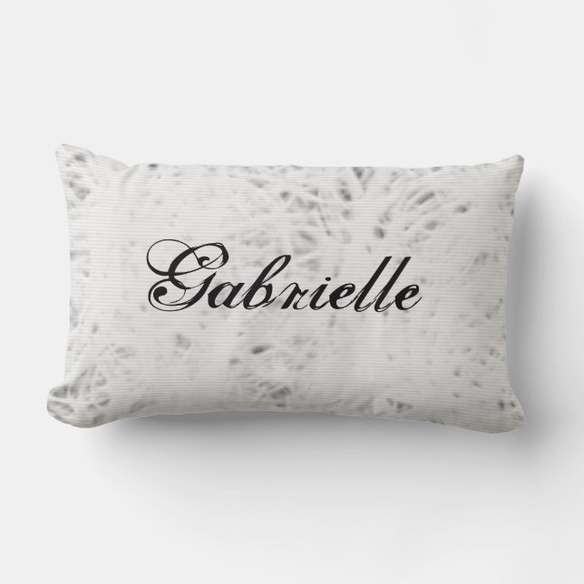 I Love Figure Skating on ice (name on back) Lumbar Cushion (Front)