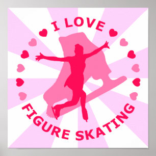 I Love Figure Skating Poster