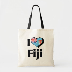 I Love Fiji Flag Tote Bag