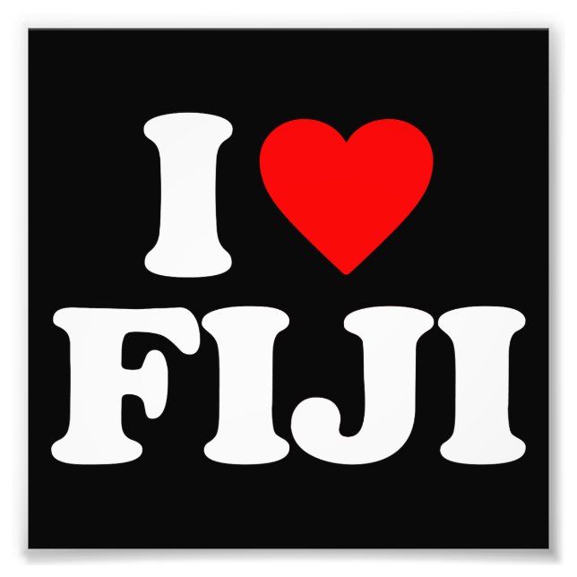 I LOVE FIJI PHOTO PRINT (Front)